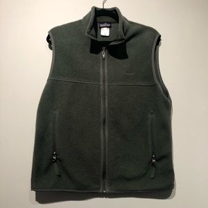 PATAGONIA Synchilla Full Zip Men Vest Medium Green